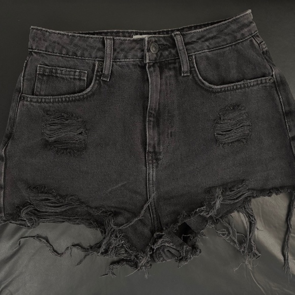 Forever 21 Pants - High Waist Black Jean Shorts